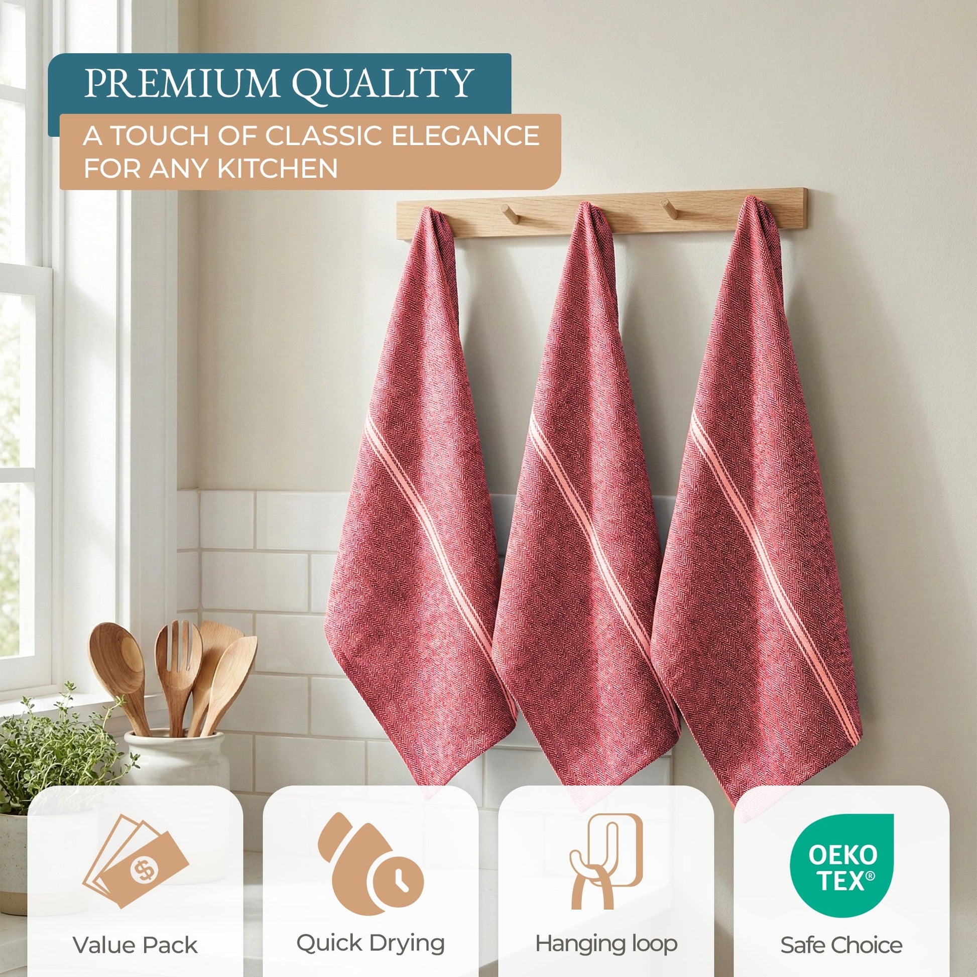 Herringbone Kitchen Towel Set