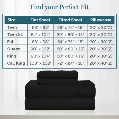 450 Thread Count Cotton Sheet Set cp-gallery: color=Black