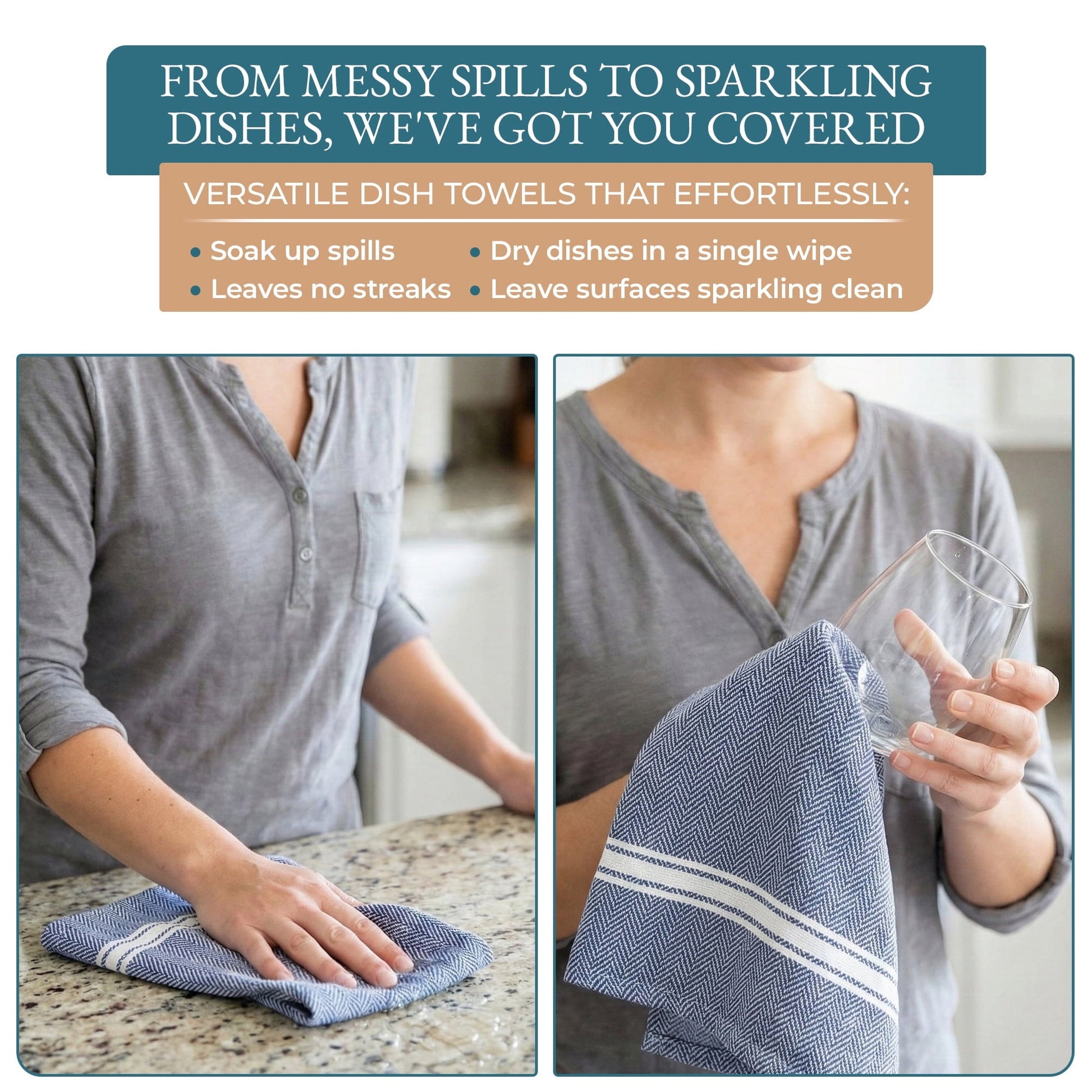 Herringbone Kitchen Towel Set