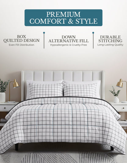 Down-Alternative Comforter cp-gallery: color=Window Pane; size=King