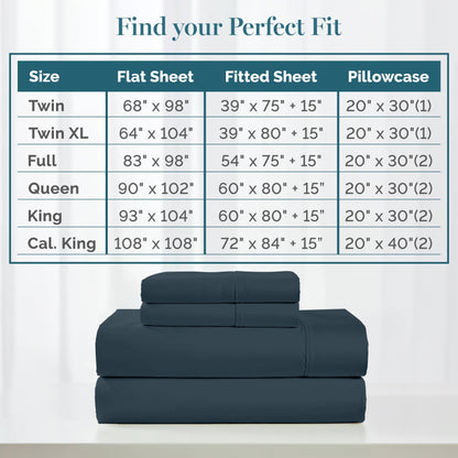 450 Thread Count Cotton Sheet Set cp-gallery: color=Estate Blue