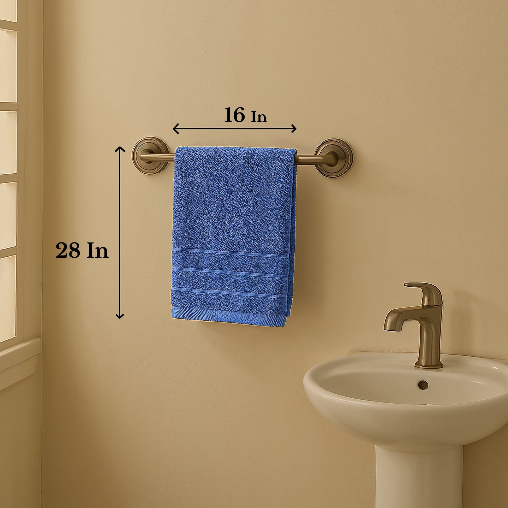 6-Piece Cotton Hand Towels Set