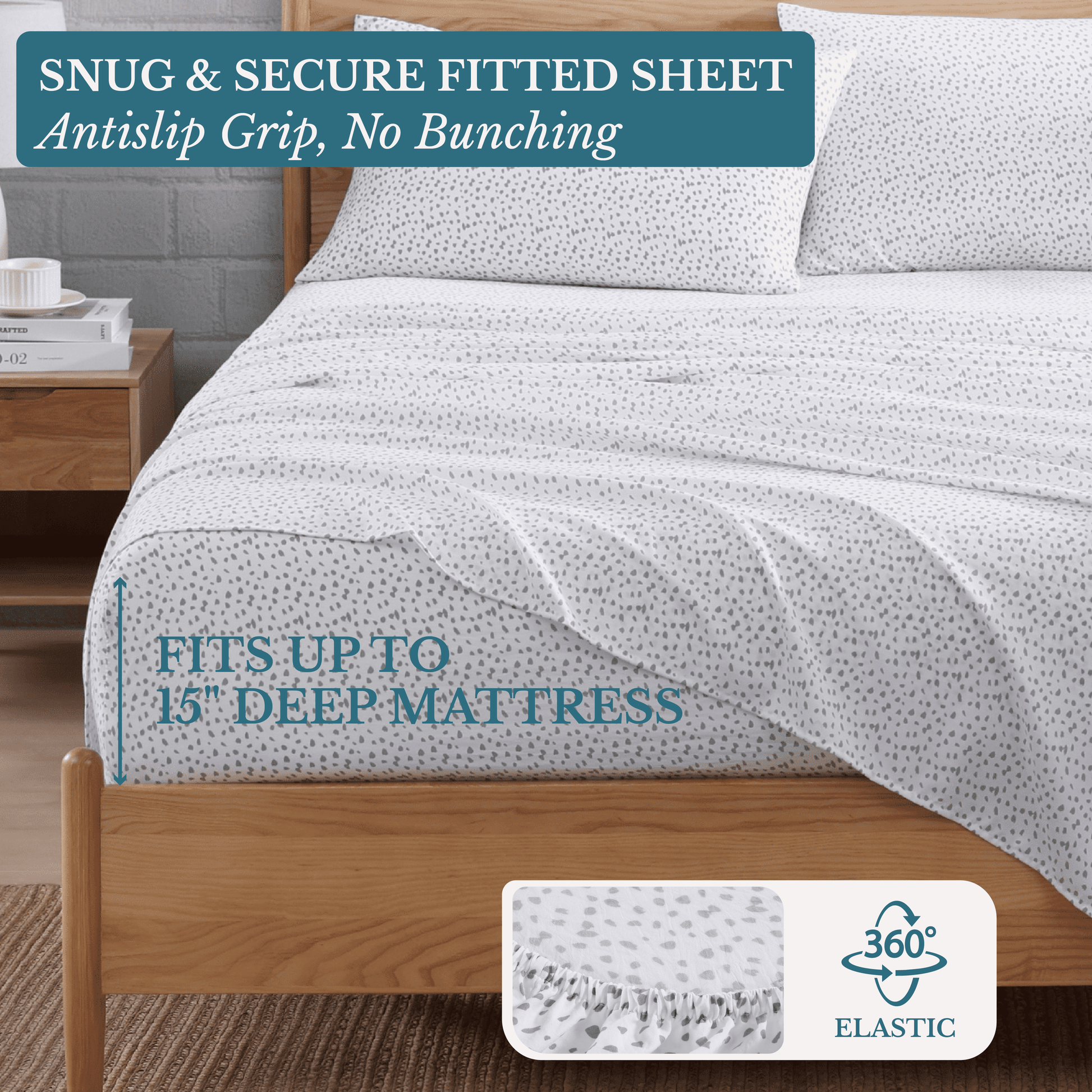 Washed Microfiber Sheet Set