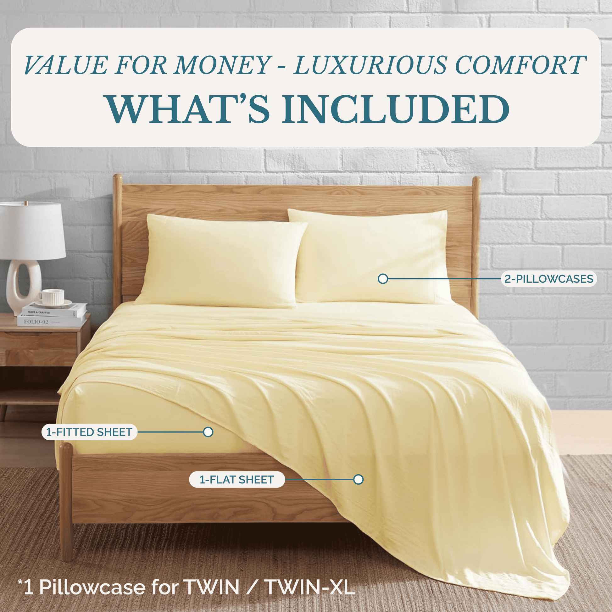 Washed Microfiber Sheet Set