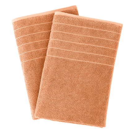 2-Piece Oversized Bath Sheets Set cp-gallery: color=Peach Fuzz; size=2 Piece Set