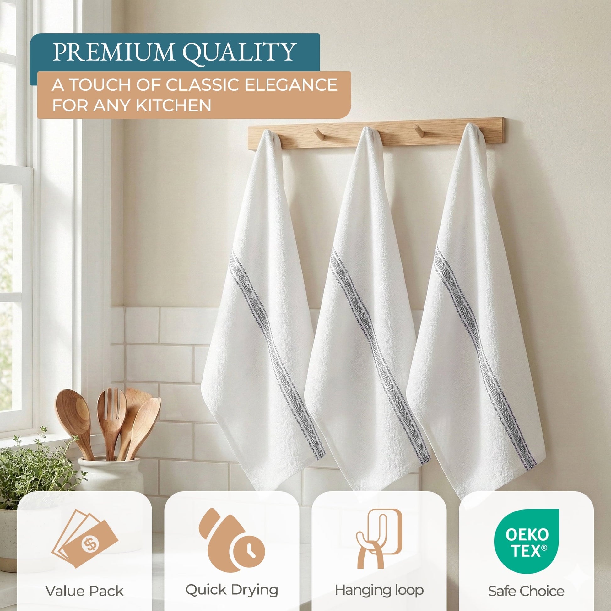 Herringbone Kitchen Towel Set