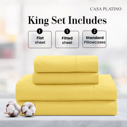 Percale Cotton Sheet Set cp-gallery: color=Cocoon; size=King