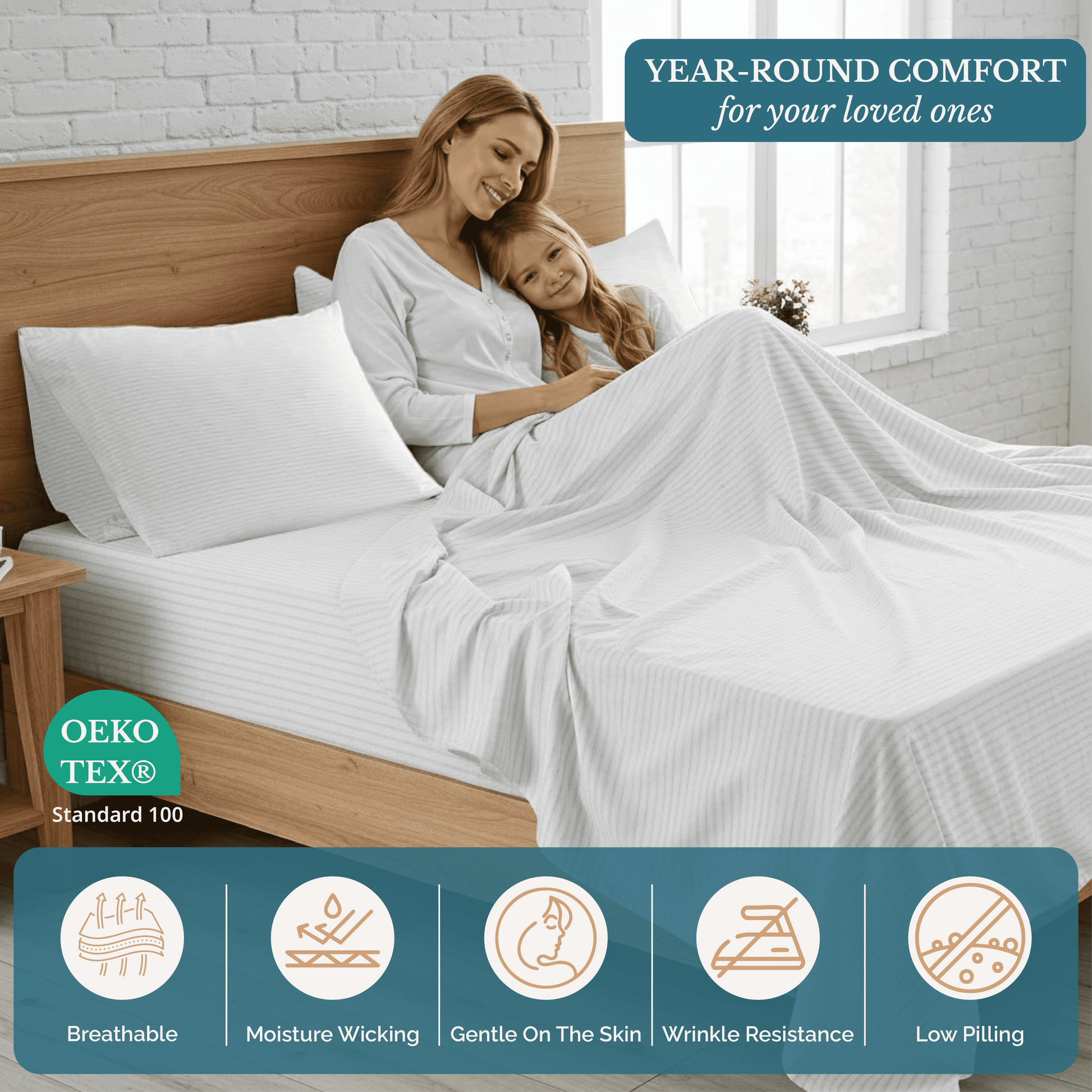 Washed Microfiber Sheet Set