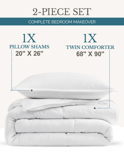 Down-Alternative Comforter cp-gallery: color=White; size=Twin
