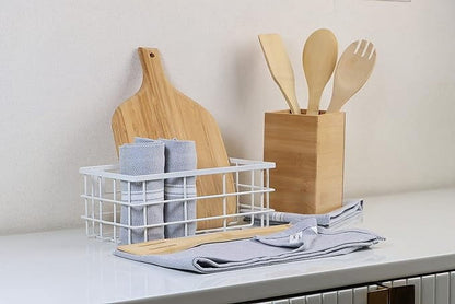 Herringbone Kitchen Towel Set cp-gallery: color=Grey Chambray; size=12 Piece Set