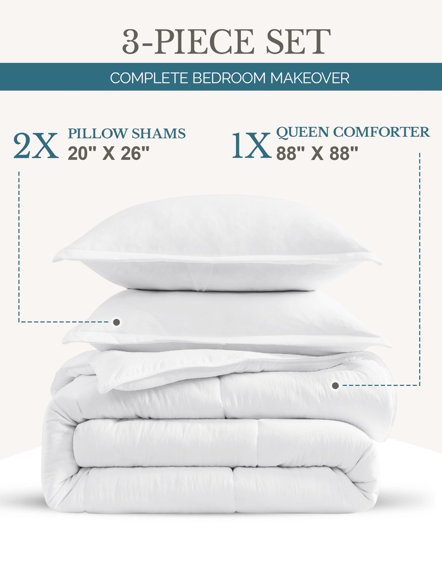 Down-Alternative Comforter cp-gallery: color=White; size=Queen