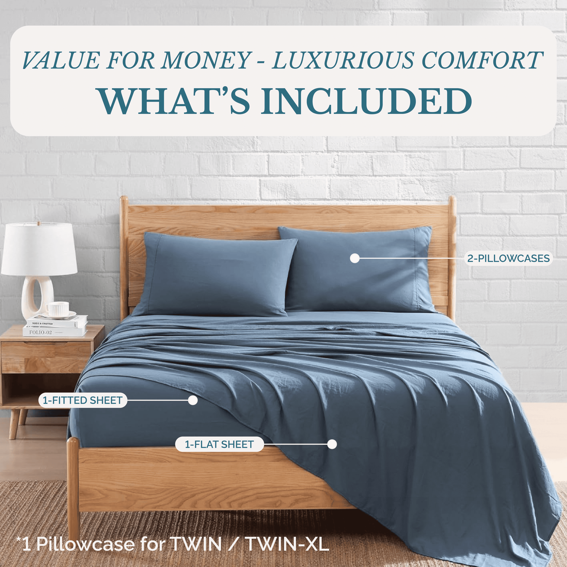 Washed Microfiber Sheet Set