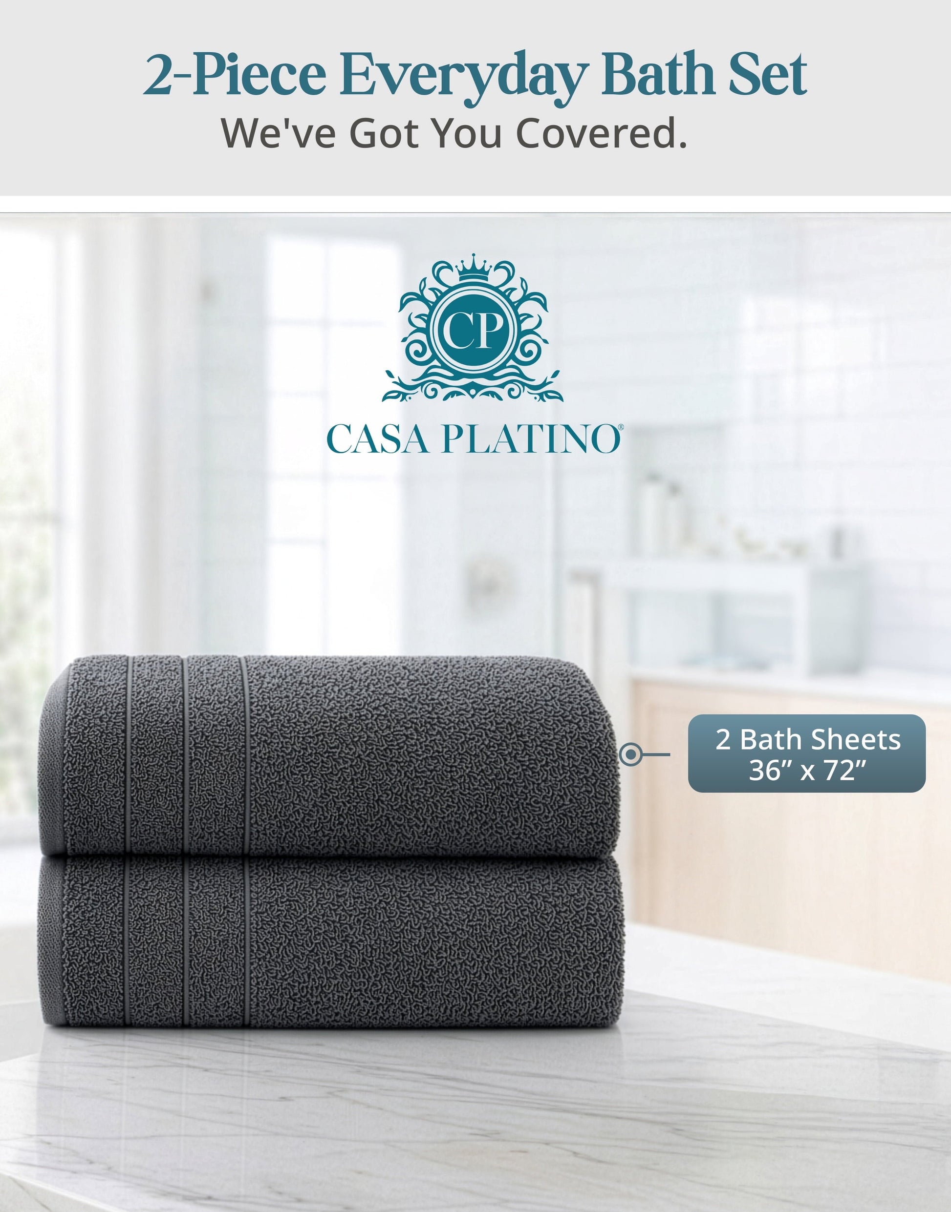 2-Piece Oversized Bath Sheets Set