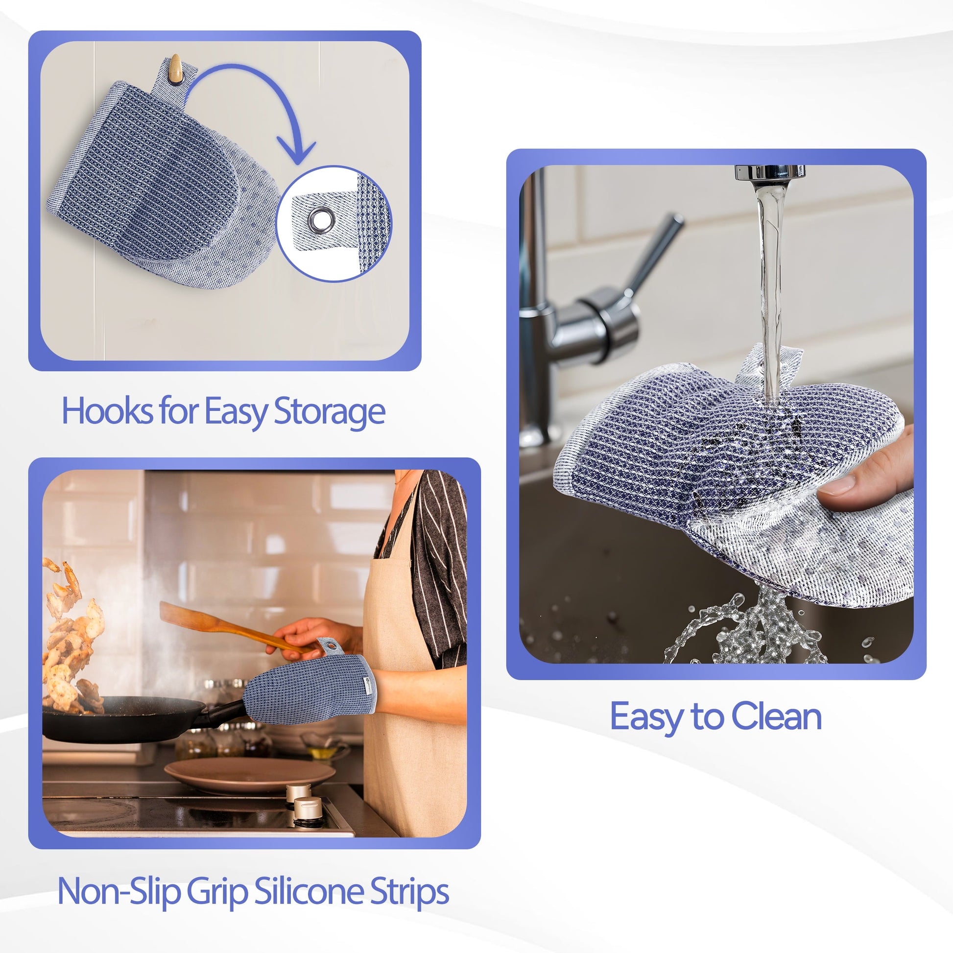 Kitchen Set - Oven Mitts, Pot Holders & Towels