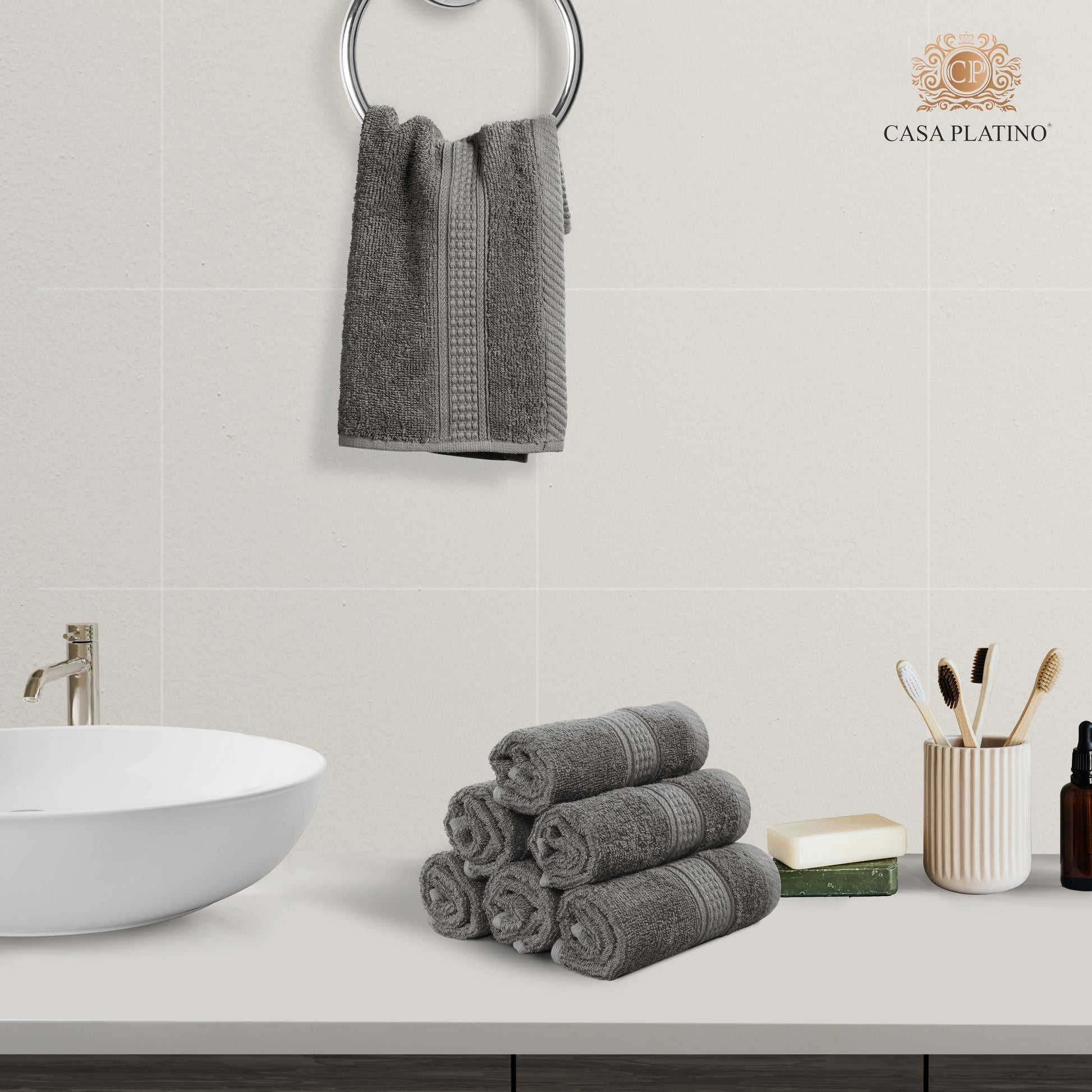 12-Piece Cotton Washcloths Set