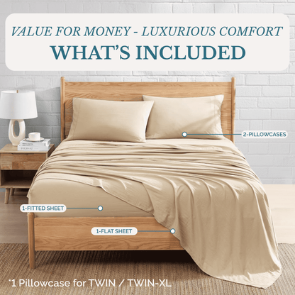 Washed Microfiber Sheet Set cp-gallery: color=Linen