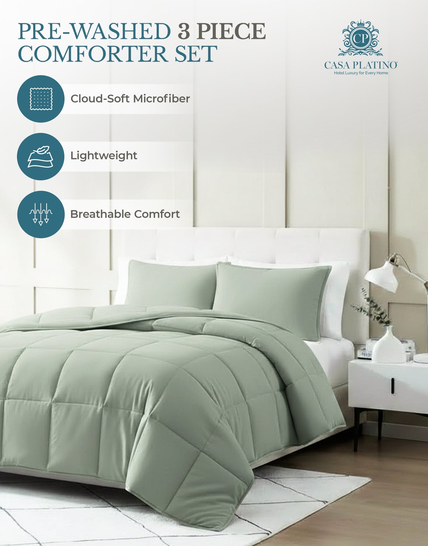Down-Alternative Comforter cp-gallery: color=Mineral