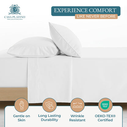 600 Thread Count Cotton Sheet Set cp-gallery: color=White
