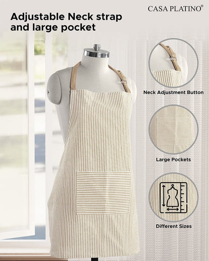 20-Piece Kitchen Towel Set Cotton Dish Towels cp-gallery: color=Beige; size=20 Piece Set