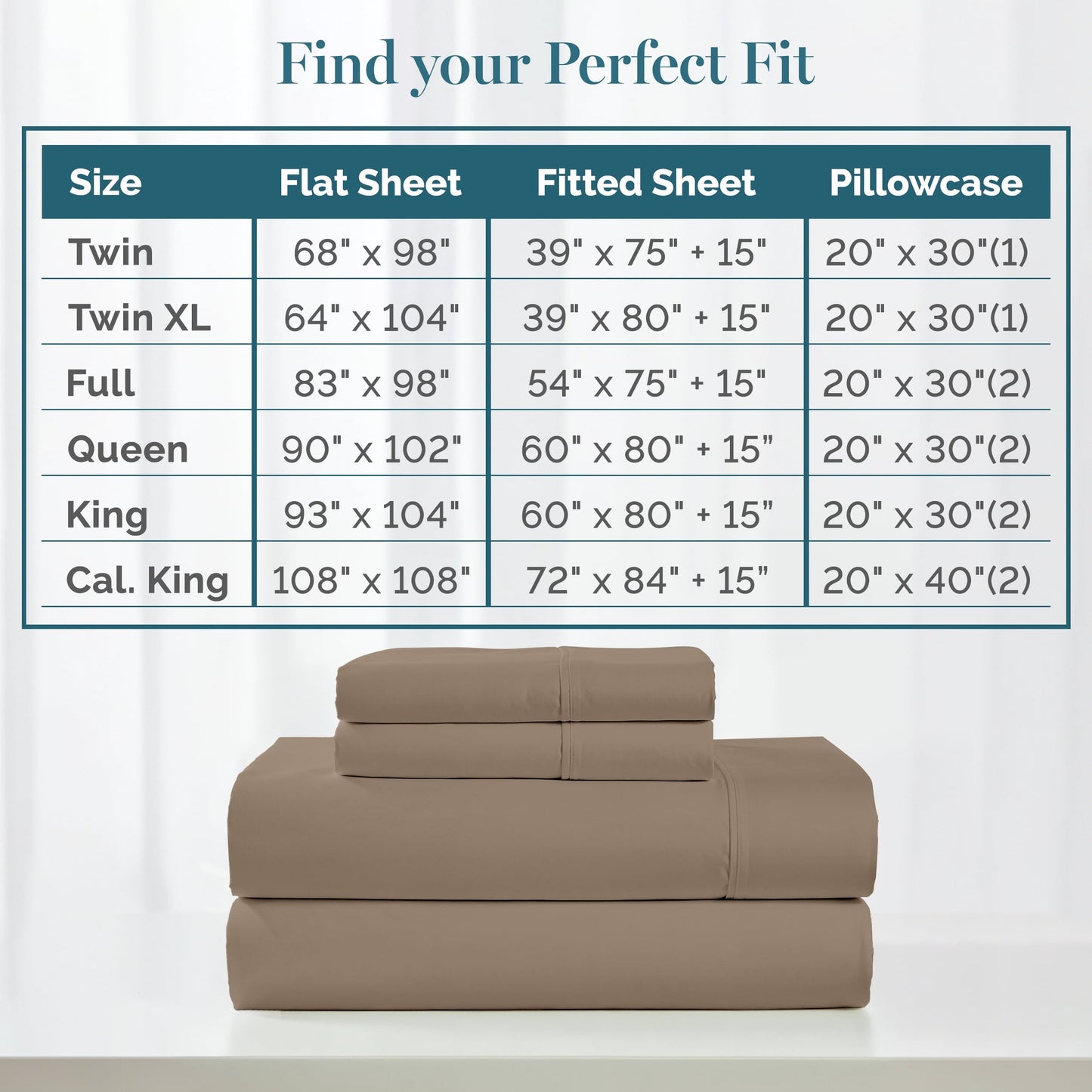 450 Thread Count Cotton Sheet Set cp-gallery: color=Taupe