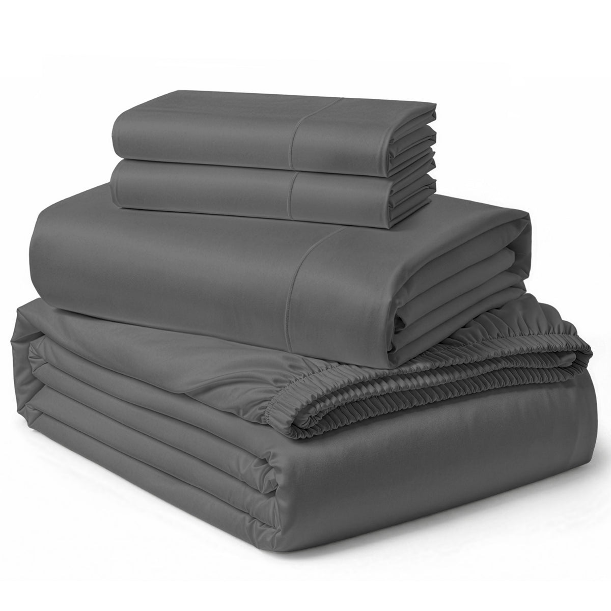 Egyptian Cotton Sheet Set - Charcoal Gray