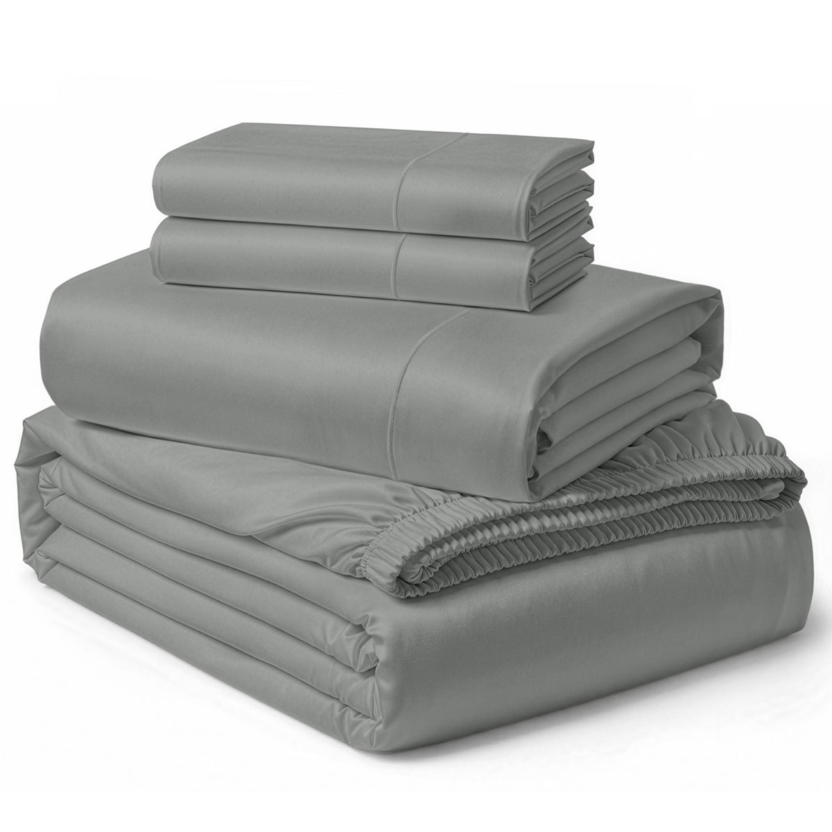 Lane Linen Egyptian Cotton Sheet Set - Lime Stone - 4 piece set
