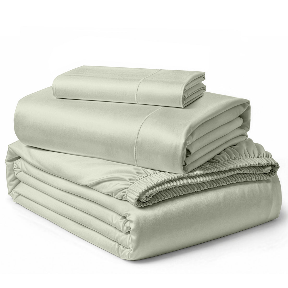 Lane Linen Egyptian Cotton Sheet Set - Mineral - 3 piece set