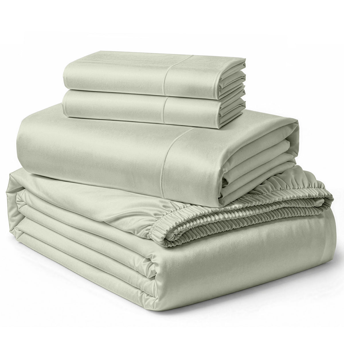 Lane Linen Egyptian Cotton Sheet Set - Mineral - 4 piece set