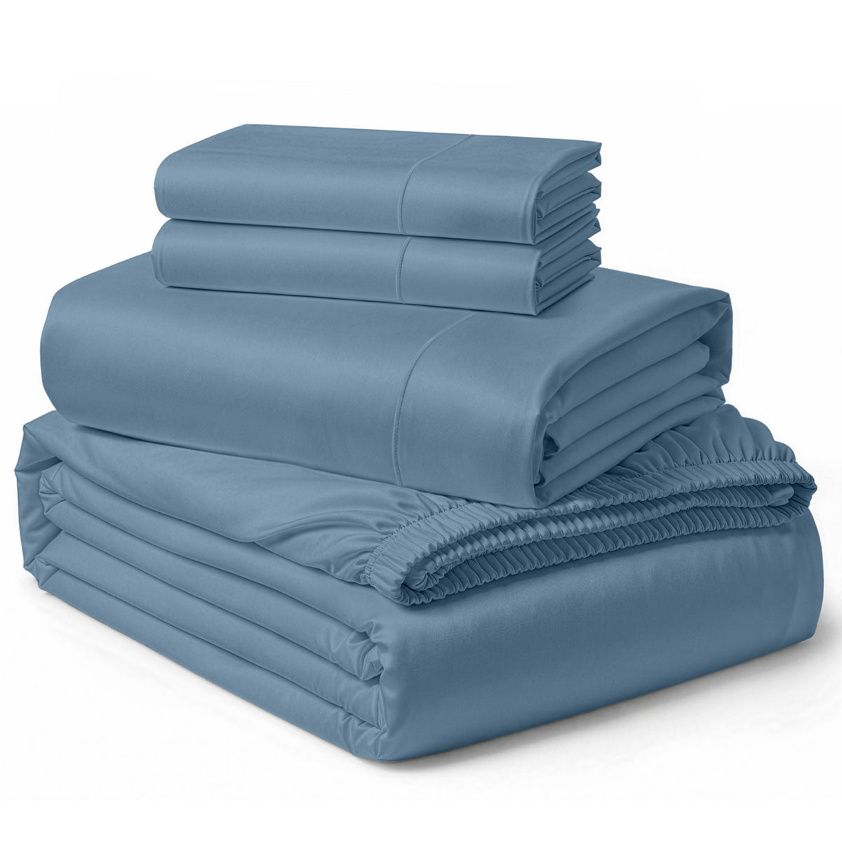 Lane Linen Egyptian Cotton Sheet Set - Mountain Spring - 4 piece set