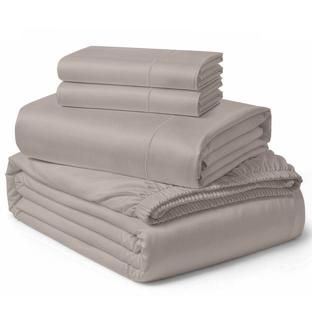 Lane Linen Egyptian Cotton Sheet Set - Nacreous Clouds - 4 piece set