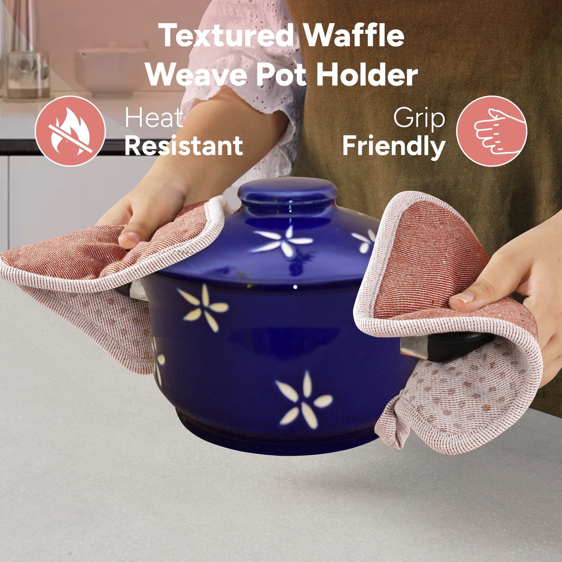 Kitchen Set - Oven Mitts, Pot Holders & Towels