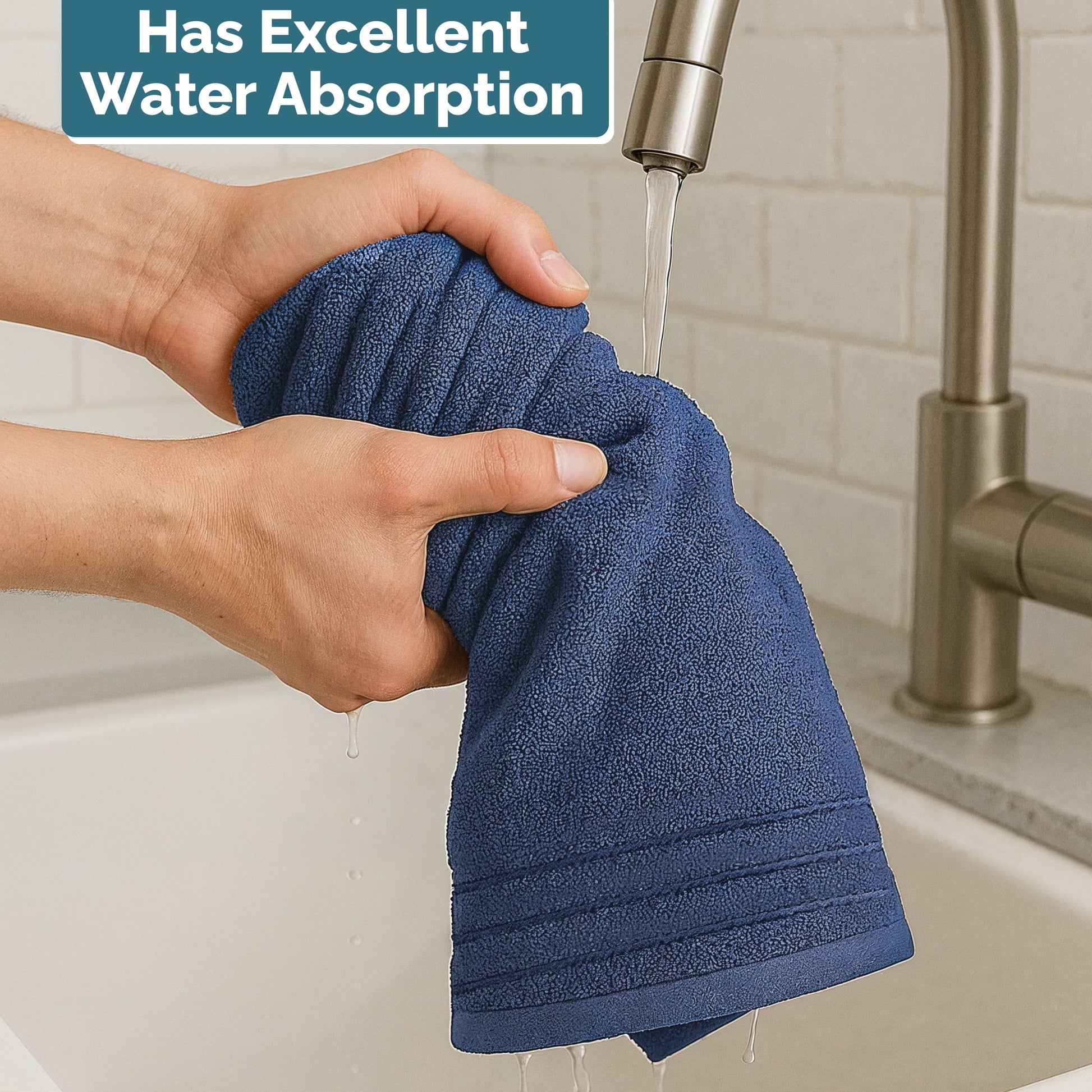 4-Piece Cotton Hand Towels Set