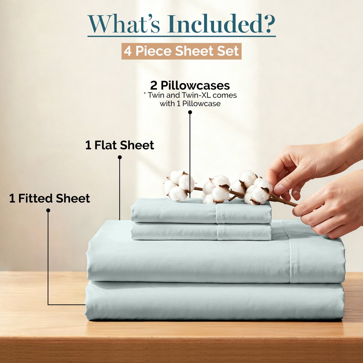 450 Thread Count Cotton Sheet Set cp-gallery: color=Ballad Blue; size=California King