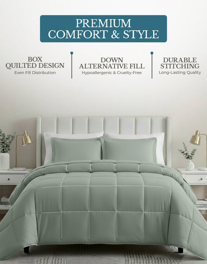 Down-Alternative Comforter cp-gallery: color=Mineral