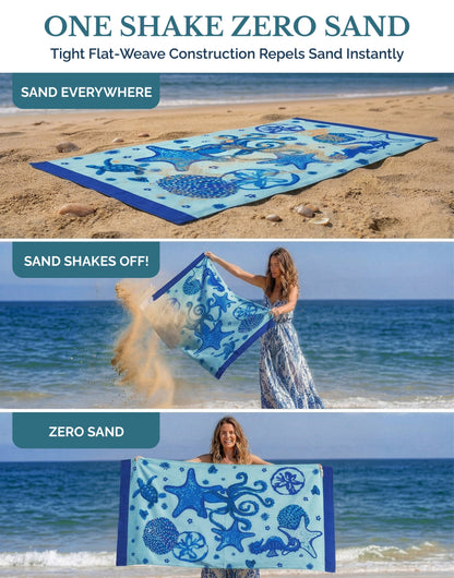 Cotton Hammam Beach Towels Multi-Pack cp-gallery: color=Tropica; size=6 Piece Set