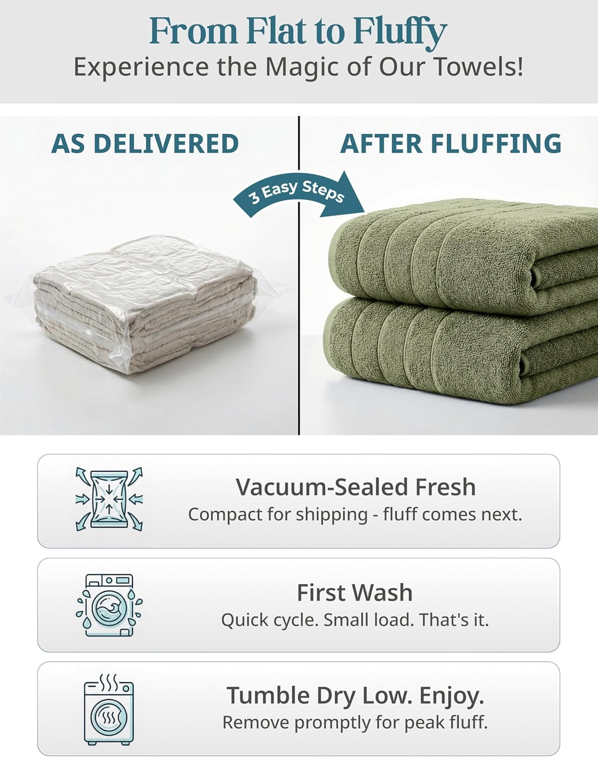 24-Piece Cotton Bath Towel Set