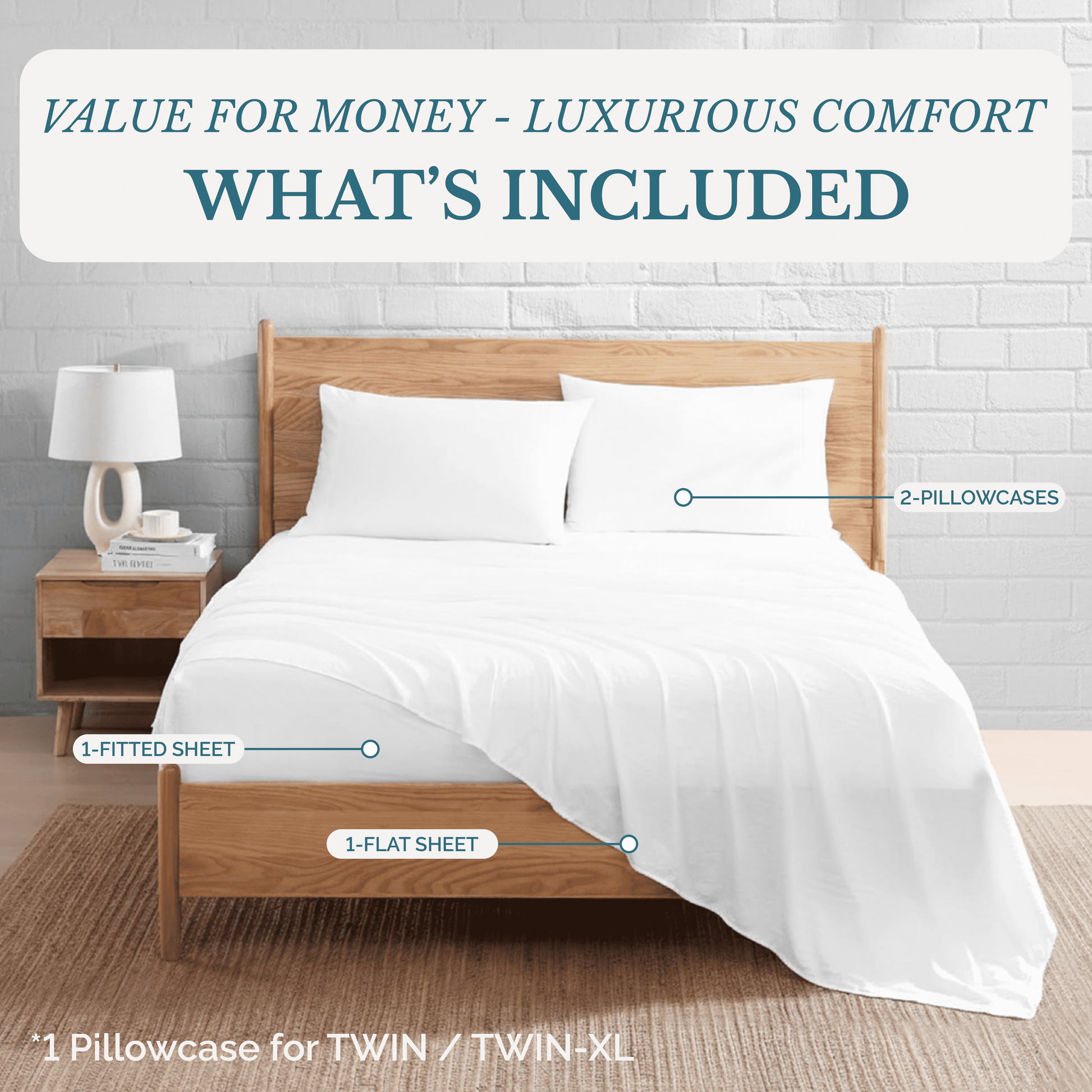 Washed Microfiber Sheet Set