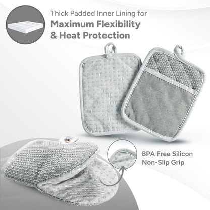 Kitchen Set - Oven Mitts, Pot Holders & Towels cp-gallery: color=Indigo; size=8 Piece Set