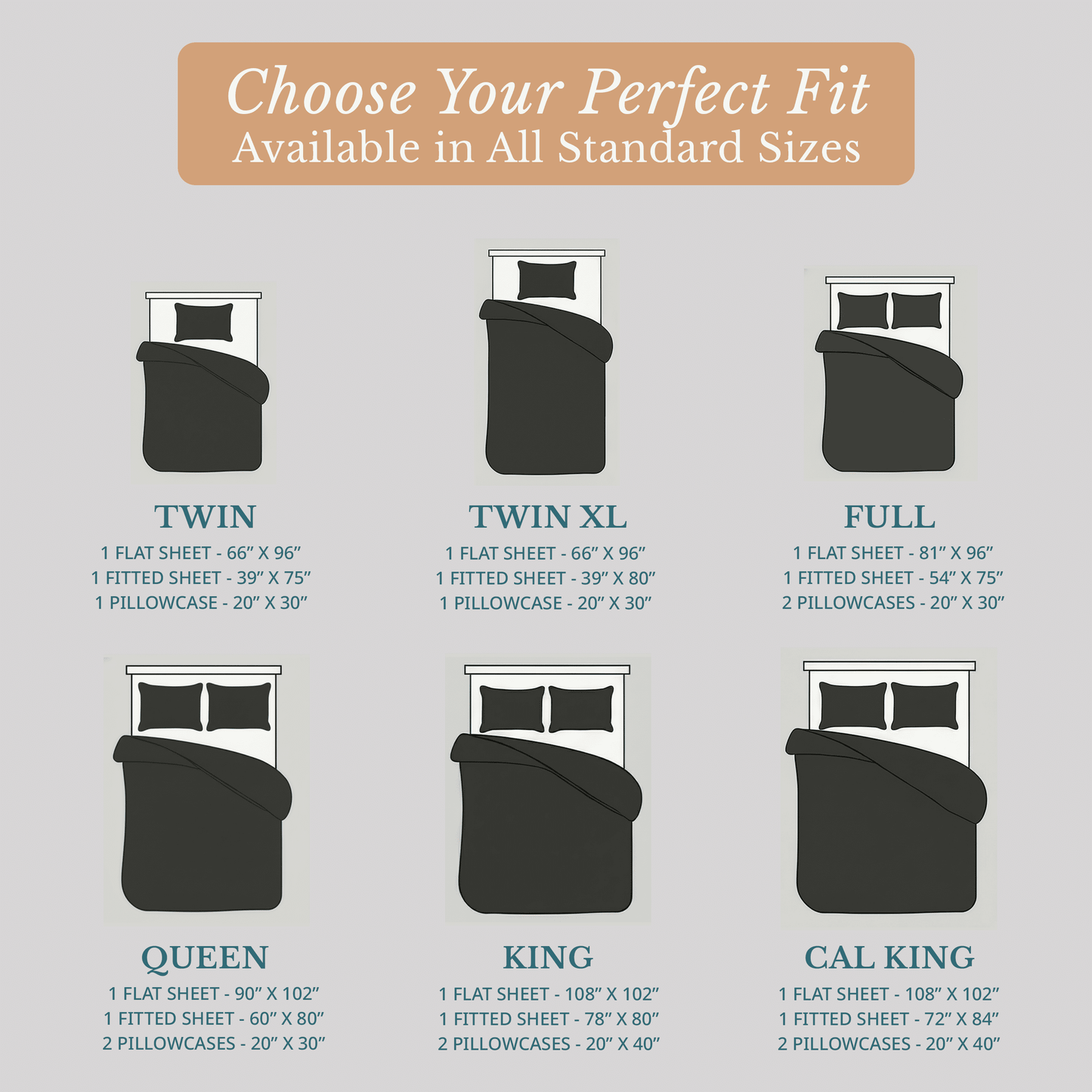 Flannel Sheet Set cp-gallery: color=Charcoal