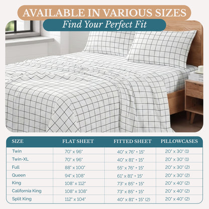Washed Microfiber Sheet Set cp-gallery: color=Window Pane; size=Split King