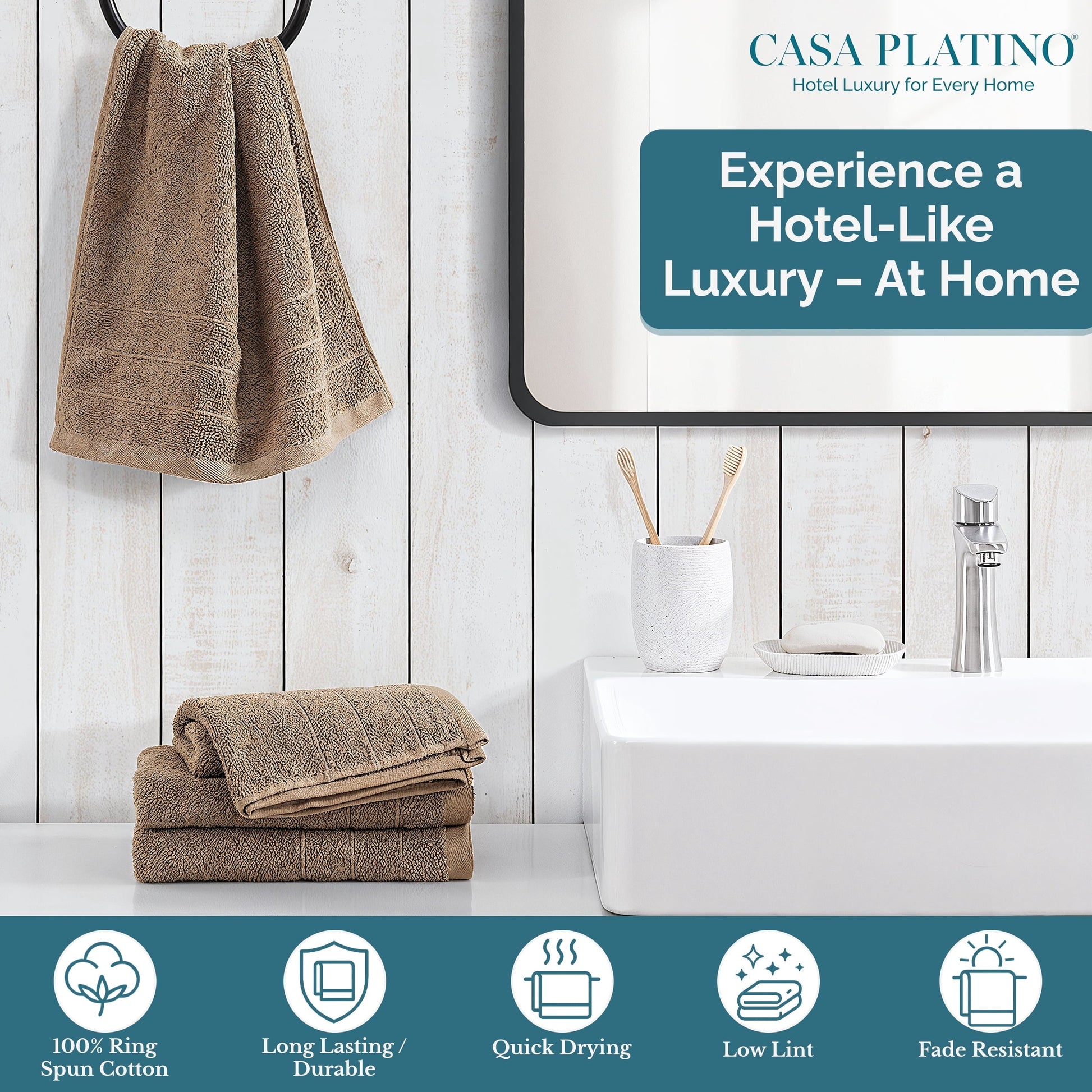 4-Piece Cotton Hand Towels Set