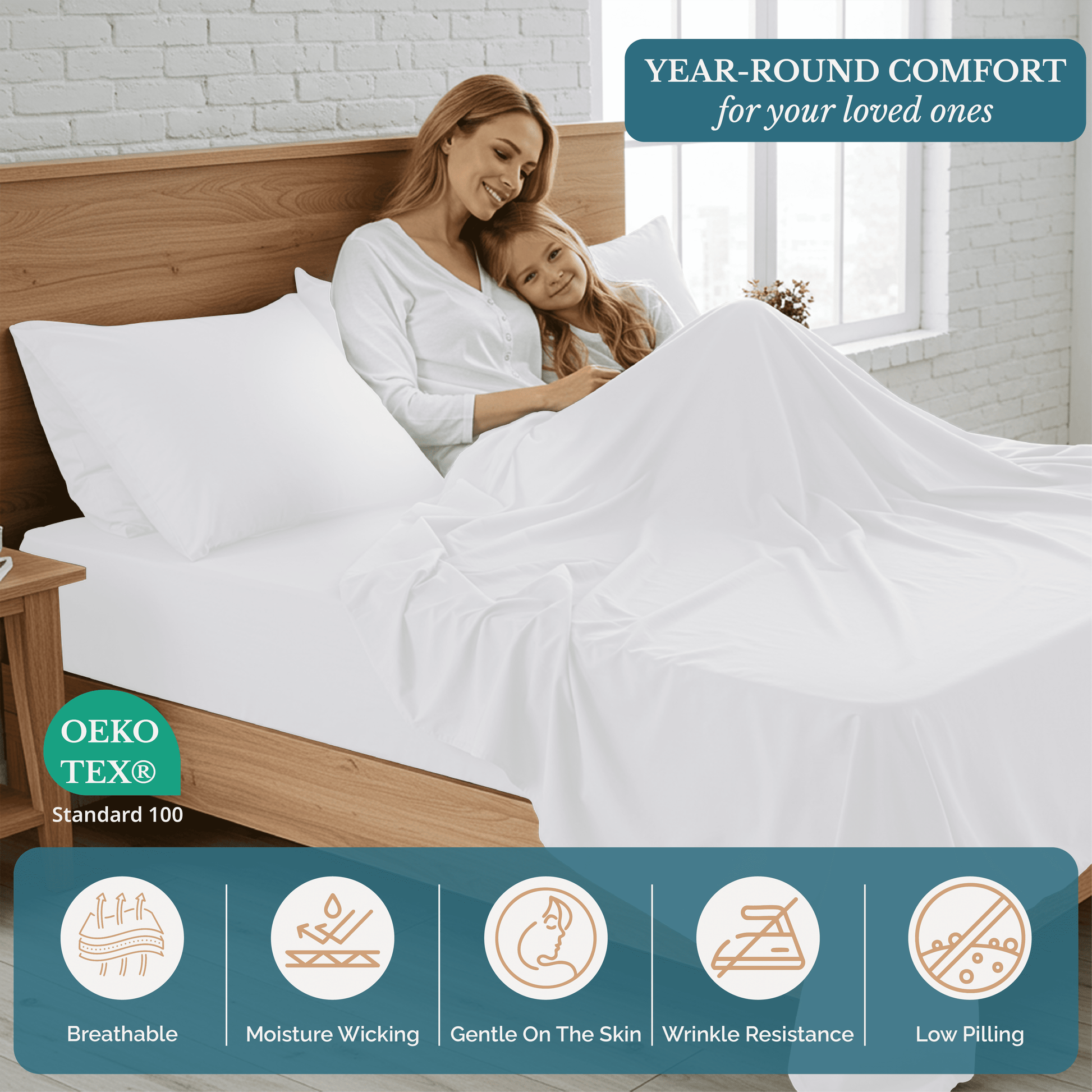 Washed Microfiber Sheet Set