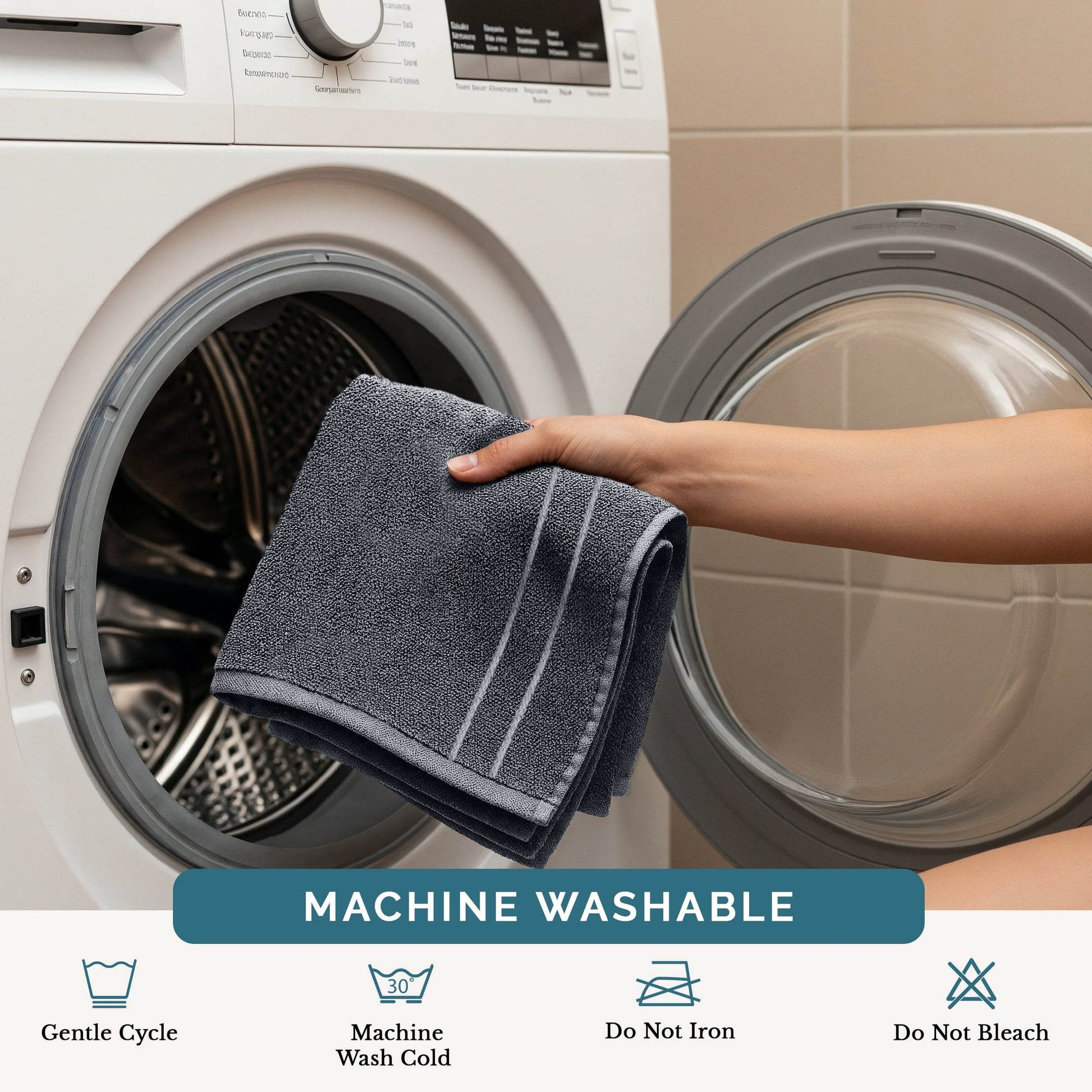 12-Piece Cotton Washcloths Set