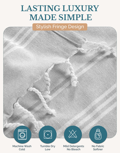 Cotton Hammam Beach Towels Multi-Pack cp-gallery: color=Nautical; size=6 Piece Set