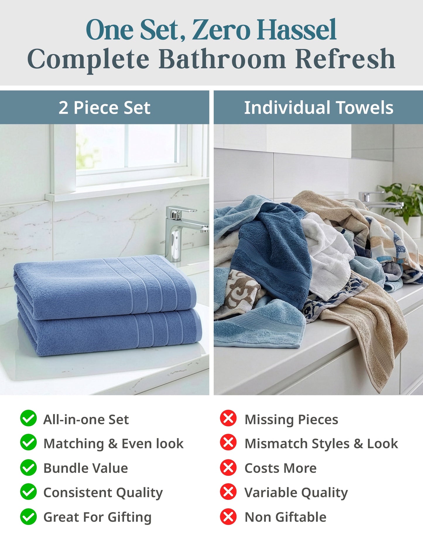 2-Piece Oversized Bath Sheets Set cp-gallery: color=Cerulean Blue; size=2 Piece Set