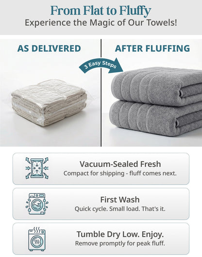 8-Piece Cotton Bath Towel Set cp-gallery: color=Ultimate Grey; size=8 Piece Set