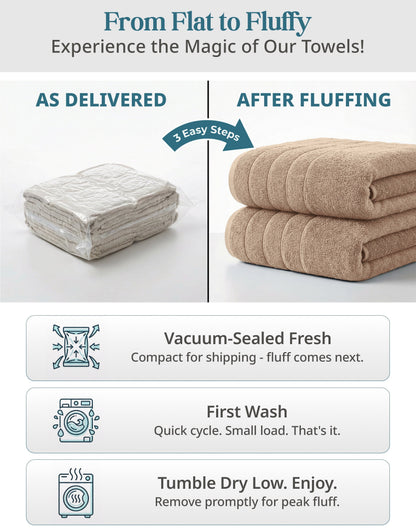 8-Piece Cotton Bath Towel Set cp-gallery: color=Beige; size=8 Piece Set