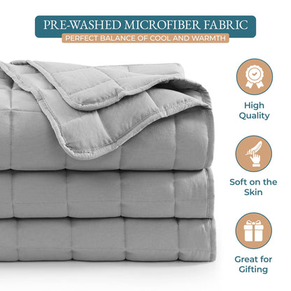 Quilted Bed Blanket cp-gallery: color=Silver