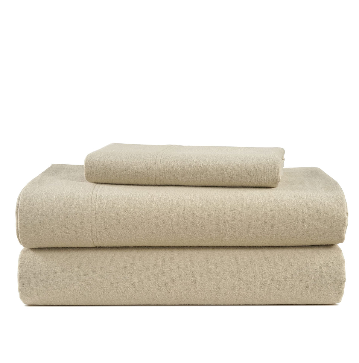 Lane Linen 100% cotton flannel sheet set in Linen, Twin and Twin XL