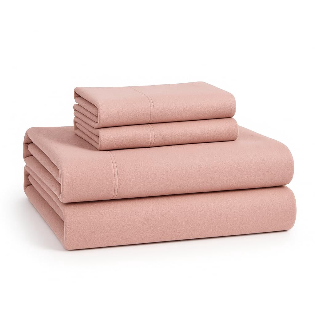 100% Cotton Flannel Sheet Set - Sepia Rose